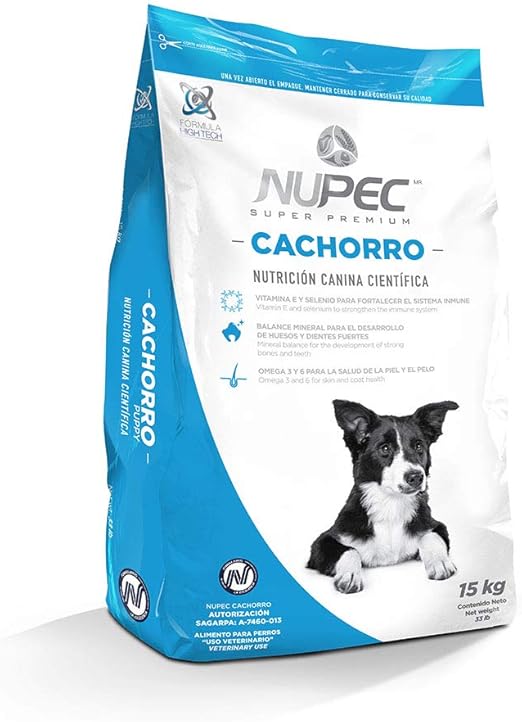 Nupec Croquetas para Perros, Cachorro, Sabor a Carne, 15 kg (El