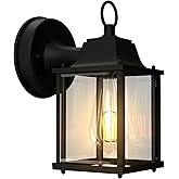 Kainozoic Outdoor Wall Light Fixtures Waterproof Porch Lights Anti-Rust Matte Black Outdoor Wall Lantern for Patio Front Door