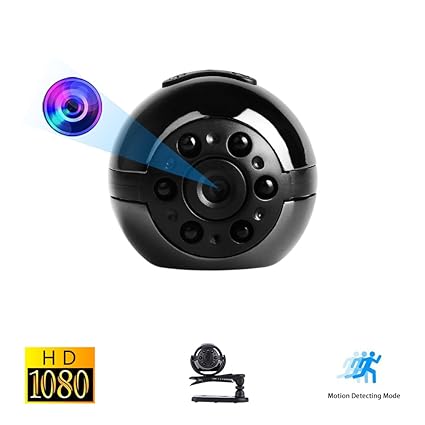 Mini Spy Versteckte Kamera, Vaxiuja Ultra-kleinen Runder Entwurfs 1080P Voller HD Beweglichen Kamera Nachtsicht 12 Megapixel 