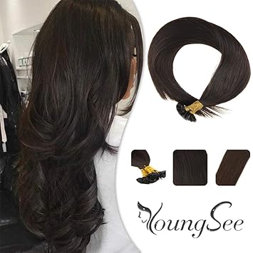Amazon Com Youngsee 24 1g Strand Remy Keratin Bonded Flat Tip