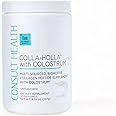 Consult Health Colla Holla- Multi-Sourced Collagen Verisol Protein Powder with Colostrum for Skin Elasticity, Wrinkle Reduction, Healthy Hair & Joint Support. 8.36 oz