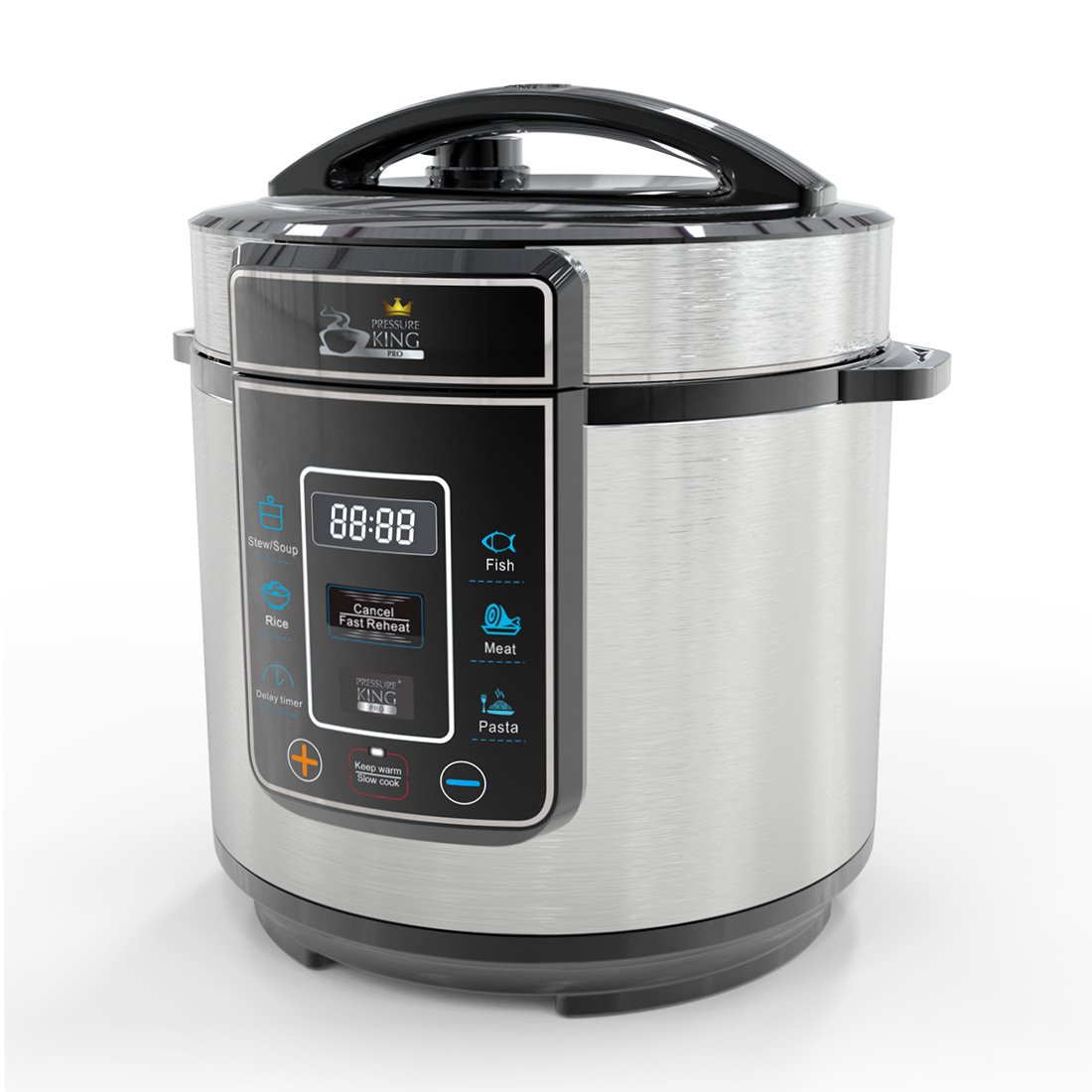 Pressure King Pro 8in1 Electric Pressure Cooker, 3 litre, 700 W