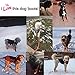 Prumya Dog Boots Waterproof Paw Protectors Dog Shoes with Adjustable Straps and Rugged Anti-Slip Sole, 4pcs (XS)