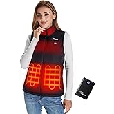 Telguua Heated Vest Women with Battery Pack,Women's Heated Warm Vest Electric Rechargeable Heating Vests