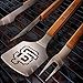 MLB San Francisco Giants 3PC BBQ Set, Heavy Duty Stainless Steel Grilling Tools