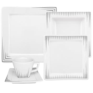 Oxford Nara Venue 30 Piece Porcelain Dinnerware Set