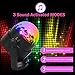 Syntus Party Lights 2.5m Power Cord Disco Ball 7 Colors LED Strobe Lights Sound Activated DJ lights with Remote Control UL Listed Plug, Best for Festival, Celebration, Christmas Party, Bar, Gift