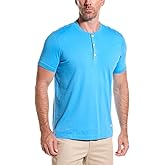 Brooks Brothers Mens Short Sleeve Cotton Jersey Henley Logo T-Shirt