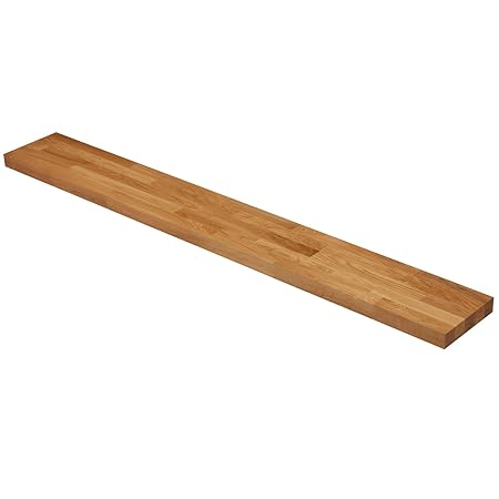 WORKTOPEXPRESS Frei schwebende Eiche Massivholz Regale (Eiche Massivholzregale 1500mm X 200mm X 40mm)