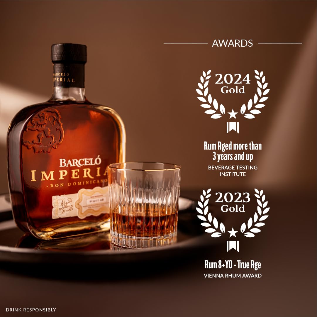 RON BARCELÓ IMPERIAL RON DOMINICANO Rum (1 x 0,7 l) 38% vol. - In edler Geschenkbox - Vielfach preisgekrönter, aromatischer Rum, blended in der Dominikanischen Republik 8