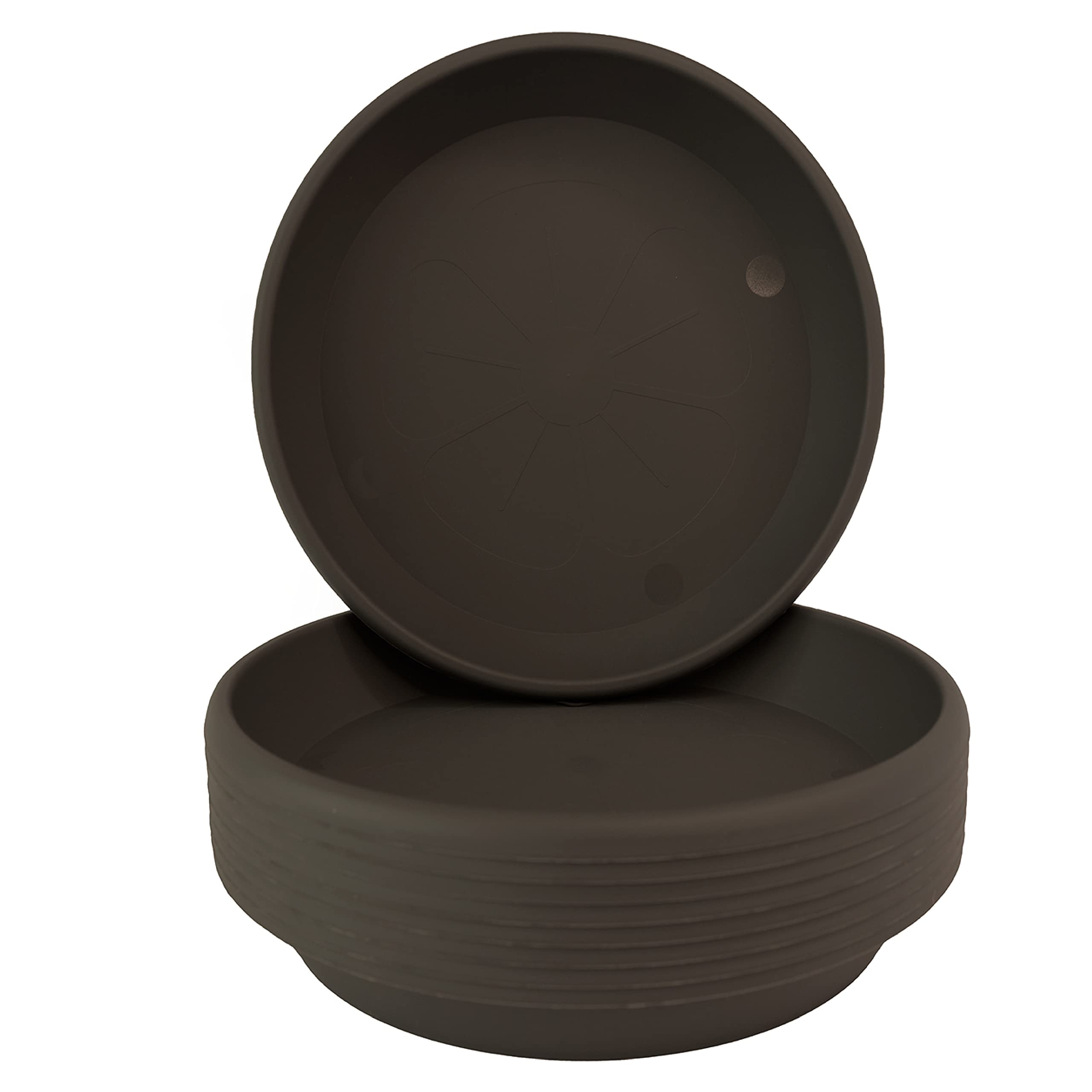 Home Garden Ornaments Plant Pot Saucers 12.5cm Grey Marble Set of 10 – Solid Plastic Plant Pot Saucer – Round Plant Saucer for House Plants – Durable Plastic Plant Tray (12.5 cm, Grey Marble)