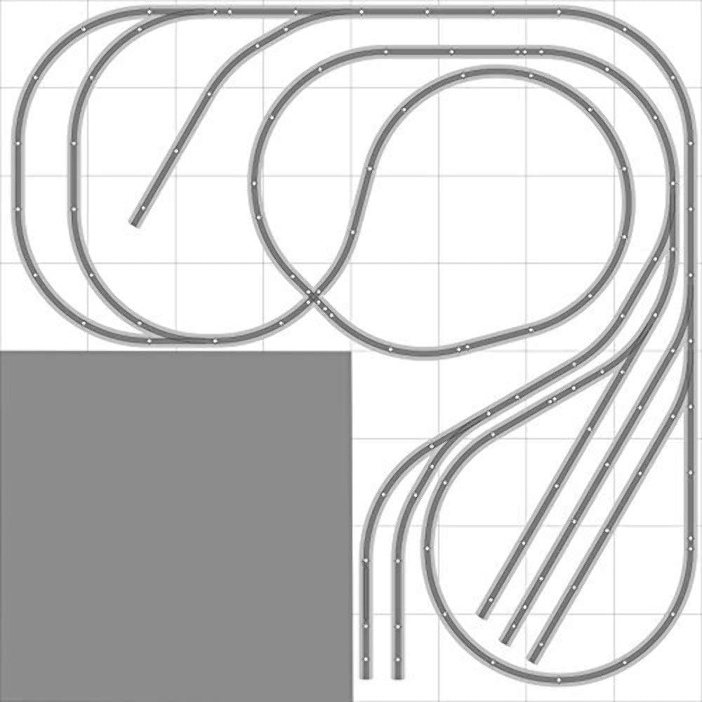 Amazon Train Layout 025 DCC Bachmann HO EZ Track Nickel Silver