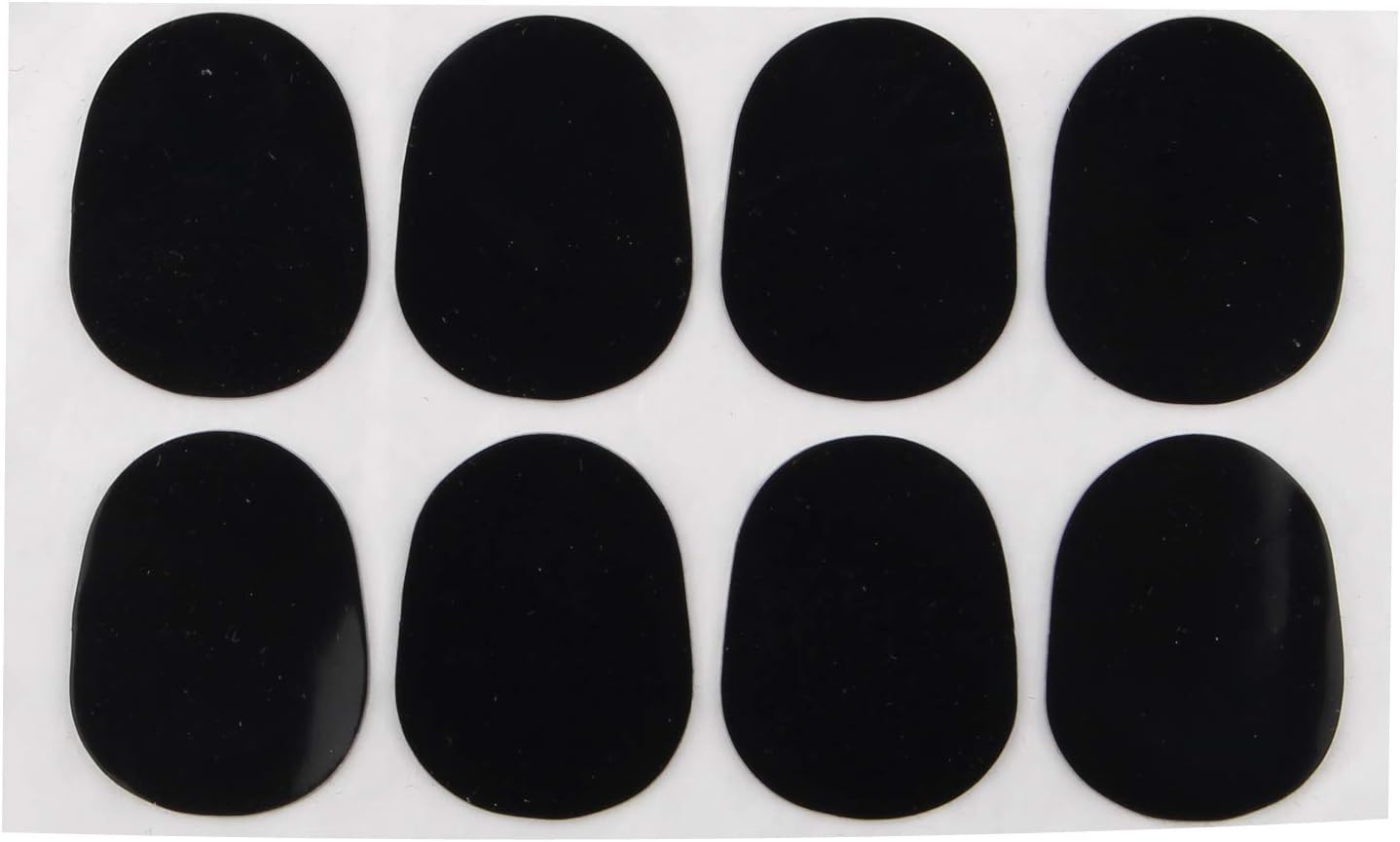 Futheda 8pcs Alto/Tenor Saxphone Clarinet Mouthpiece Cushions Sax Mouthpiece Patches Pads Cushions 0.8mm Thick Strong Adhesive Black