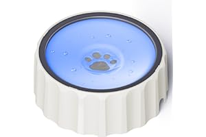 FORWH Dog Water Bowl No Spill 70oz/2L Large Capacity Dog Water Bowl Dispenser Non Slip No Splash Dog Water Bowl Pet Slow Feeder No Drip Dog Water Bowl on Vehicle Slow Water Bowl for Dog and Cat Purple