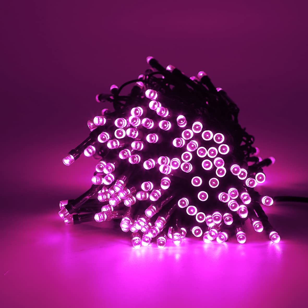 The Christmas Workshop 75030 100 Pink LED Chaser Christmas Lights/Indoor or Outdoor Fairy Lights / 6.9 Metres / 8 Light Modes/Great for Christmas, Weddings & Gardens — image 1