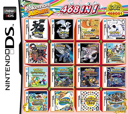 468 IN 1 Video Game card Cartridge Console For Nintendo NDS DS NDSL NDSi 2DS 3DS