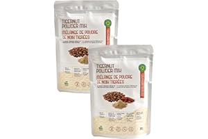 Aga's Wholesome Tigernut Powder Mix 200g x 2 Packs, Made from Ground Tigernuts & Dates Source from West Africa, Plant Based D