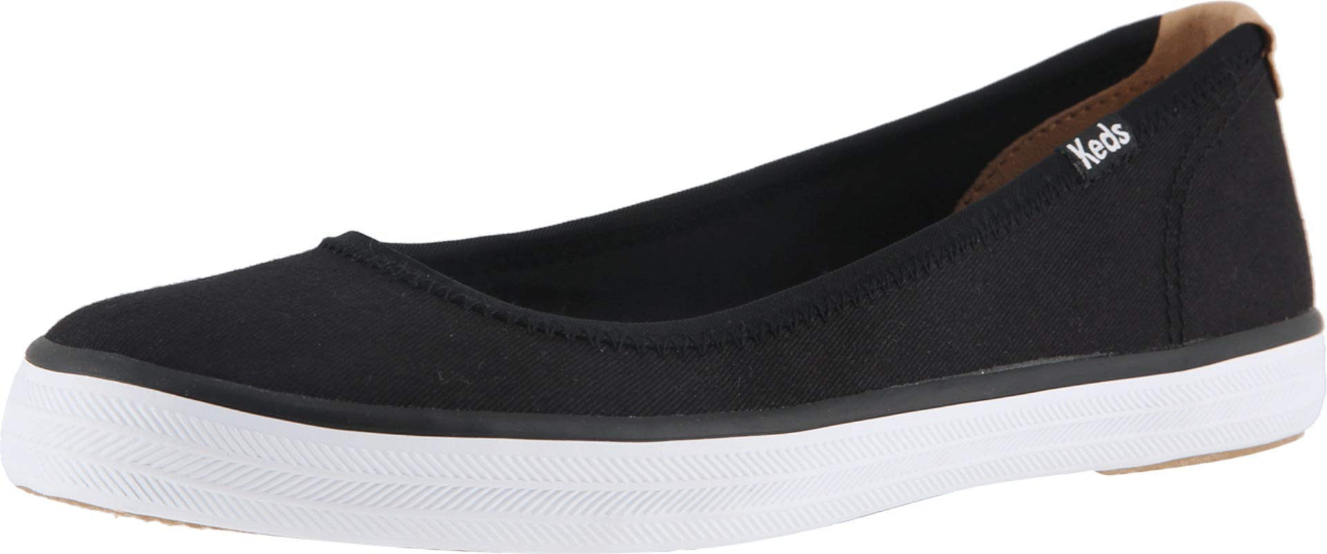 Keds womens Bryn Ballet Flat, Black, 7 US