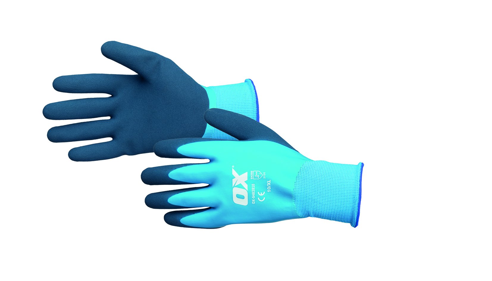 OX Waterproof Latex Gloves Size 10 XL