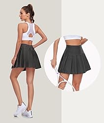 Girls Pleated High Waisted Skirts Golf Tennis