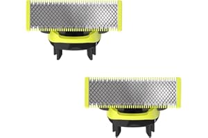 FKONGD T-shaped One Blade Replacement Heads,Replacement Blades Compatible with Norelco One Blade Handles: QP2520 QP2530 QP2620 QP2630 (2 Counts)