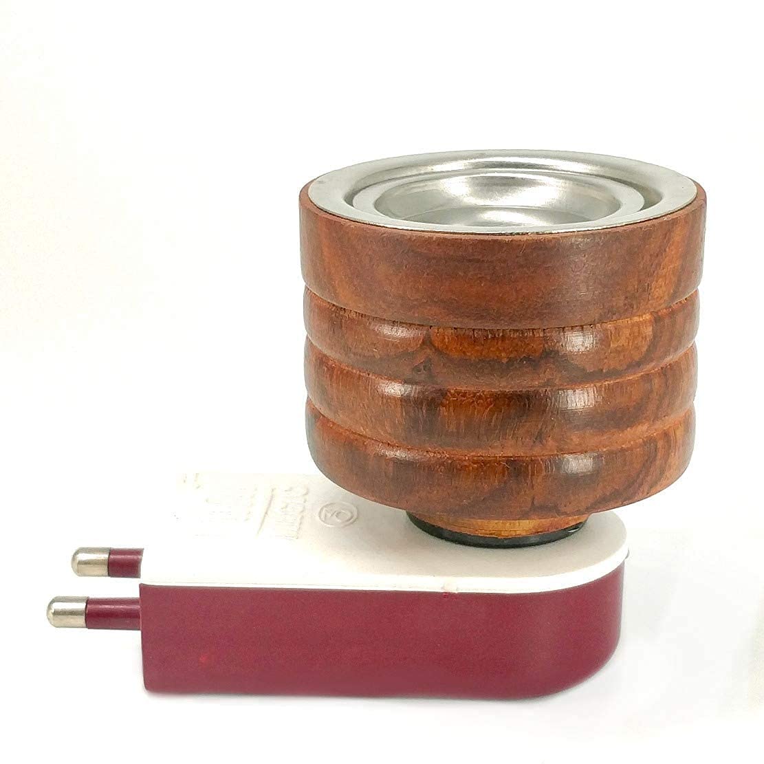 LEROUX Wooden Electric Kapoor Dani Incense Burner Plug Camphor Aroma