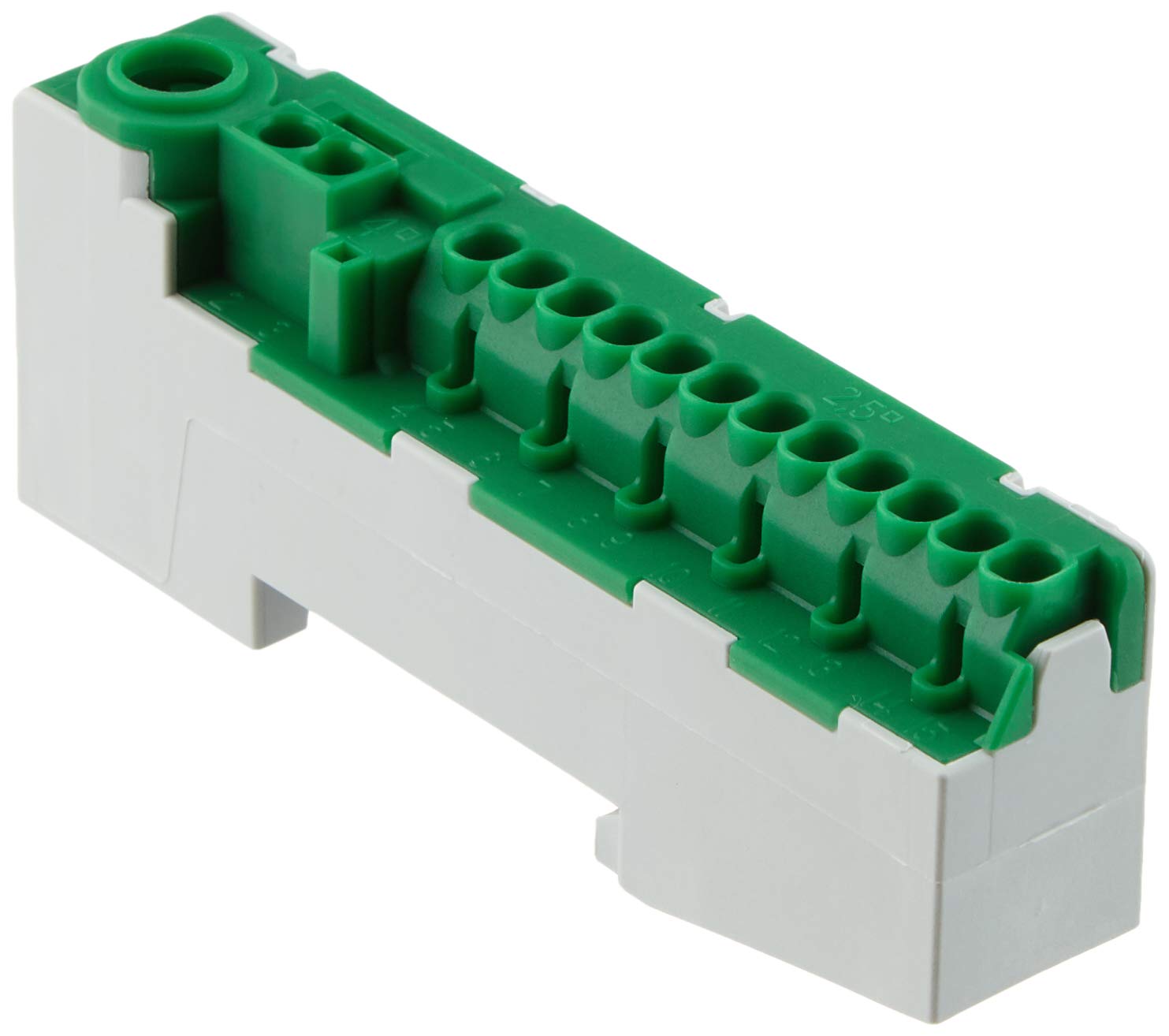 Polyethylene Plug, 12 x 1.5 mm, 2 x 4 mm, 1 x 25 mm, Frame clamp, Green