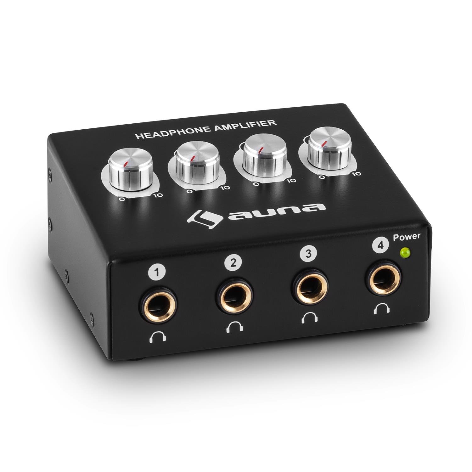 auna HA CH Amplificador de canales para auriculares x mW potencia RCA