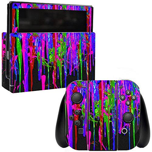 MightySkins Skin for Nintendo Switch - Drips | Protective, Durable, and Unique Vinyl Decal wrap Cover | Easy to Apply, Remove, and Change Styles | Made in The USA