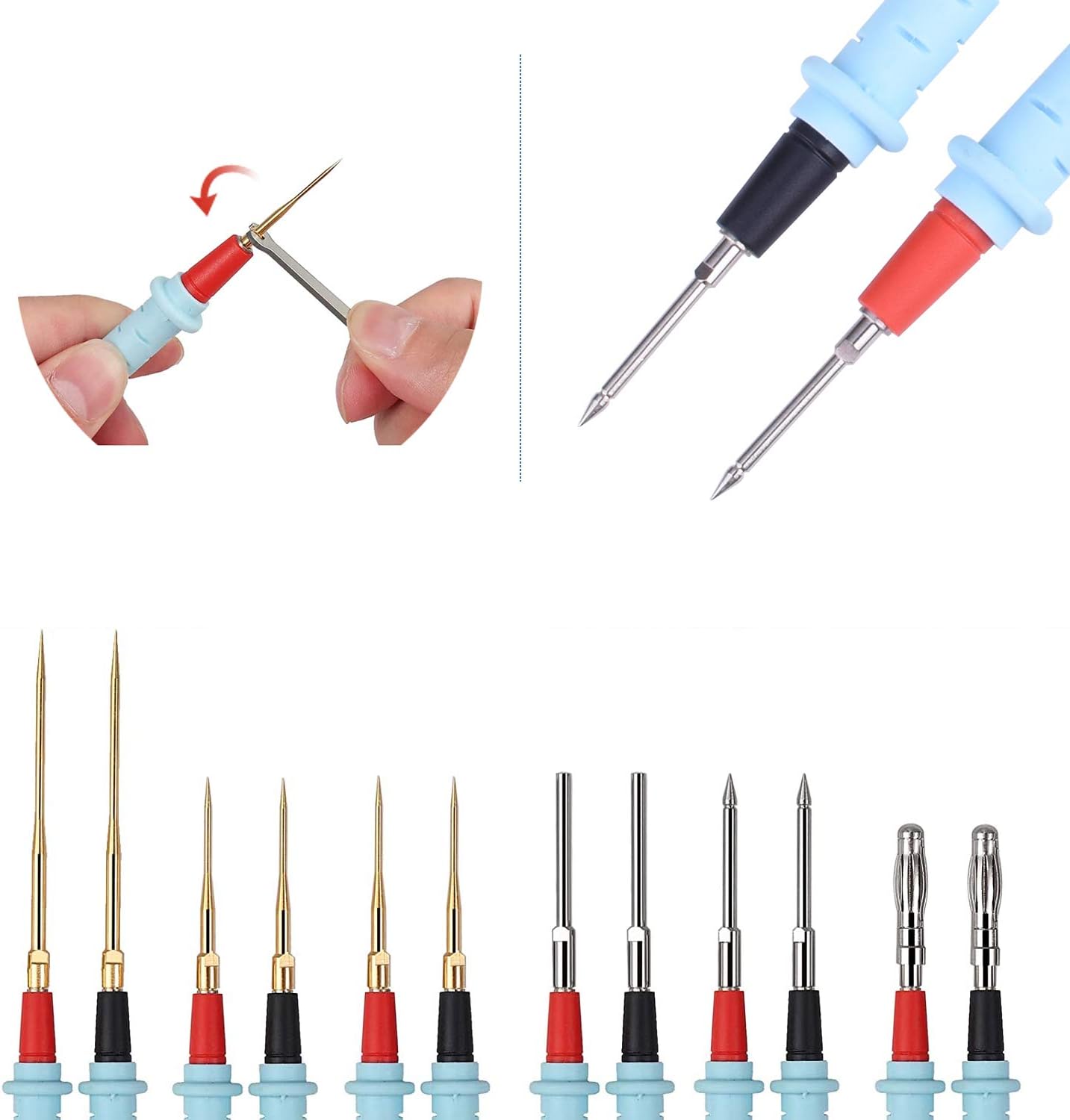 UNIROI Multimeter Test Leads Kit, Digital Multimeter Leads Pen Line