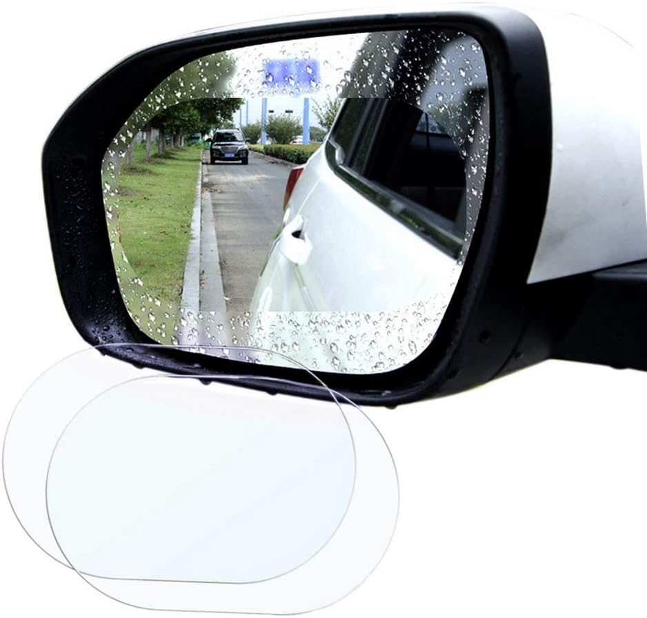 pengxiaomei 2pcs Car Rearview Mirror Protective Films, Waterproof