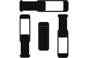 ShinyFX Webcam Cover Slide, 4 Pack Privacy Security Cover, Large Size for Laptop Desktop PC Web Camera, Ultra Thin Privacy Shelter from Breath Lamp for iPad iPadmini iMac Mac Book (Black L-4 Pack)