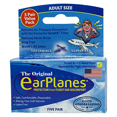 Original earplanes adult 5 pack