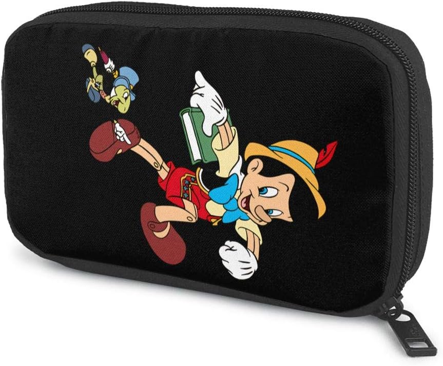 Opplsh Hdrejn Pinocchio Electronics Organizer Travel Cable Flash Hard Drive Bag