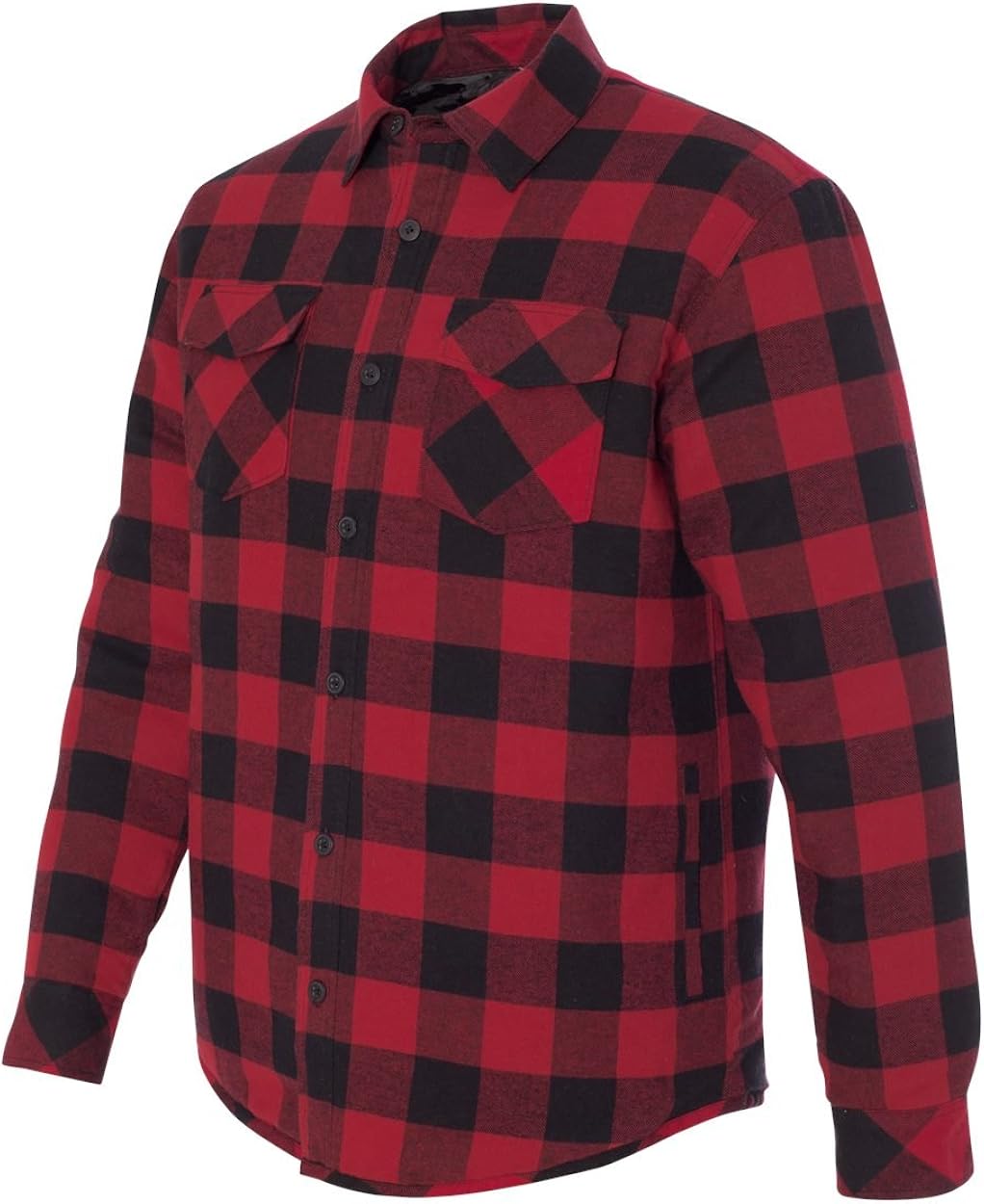 Burnside mens Quilted Flannel Jacket (8610): Burnside: Clothing