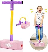 Toyzey Foam Pogo Jumper for 3-12 Year Old Girls Boys Pink