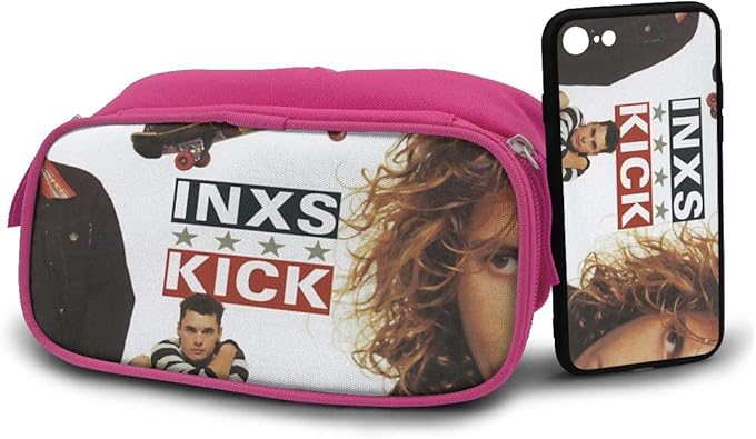 Amazon Inxs Kick 大容量 筆箱 ペンケース おしゃれ 多機能 人気 筆入れ 文具収納 アイフォンiphone7 8 スマホケース 耐衝撃 携帯ケース 男女兼用 プレゼント シューズ バッグ