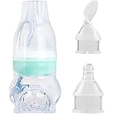 Detachable Baby Feeder, Multifunctional Complementary Food Baby Feeder, Soft Food Grade Silicone Baby Feeder with Scale, 70ml