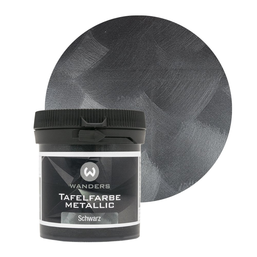 Wanders24 Tafelfarbe Metallic Schwarz 80 Ml Metallisch Gl A