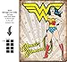 Shop72 Tin Sign DC Comic Series Wonder Woman Super Hero Metal Tin Sign Retro Vintage - With Sticky Stripes . No Damage to Walls