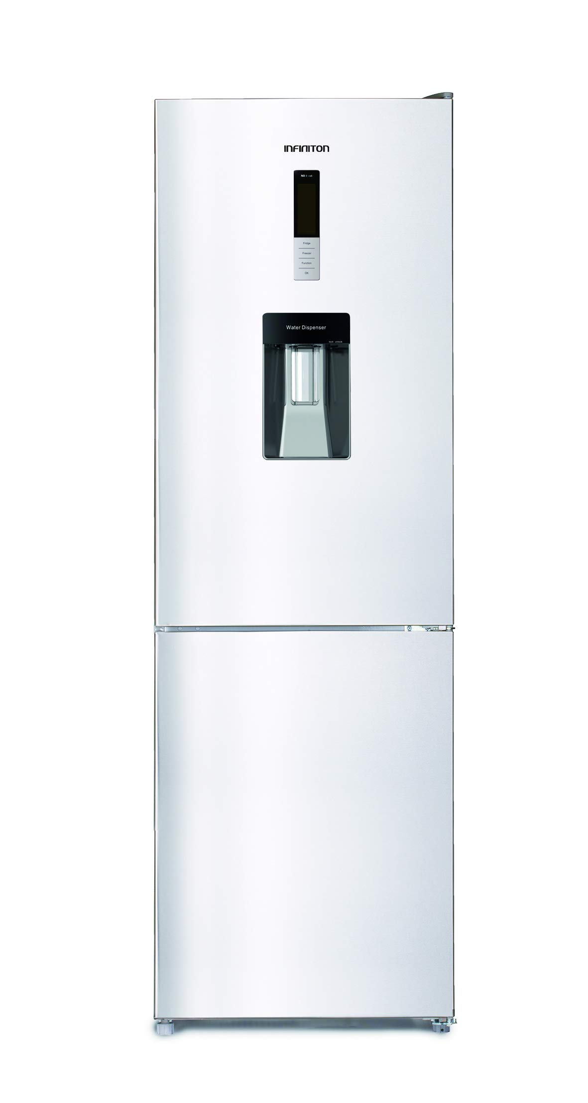 FRIGORIFICO-COMBI-INFINITON-FGC-341WD-A-BLANCO-DISPENSADOR-DE-AGUA-No-Frost-Total-Alto-185cm-315-litros-Fresh