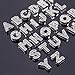NBEADS 156 Pcs Rhinestone Slide Beads, Alloy Alphabet A-Z Alphabet Letters Beads for DIY Bracelet Wristbands Necklace Choker Jewelry Making