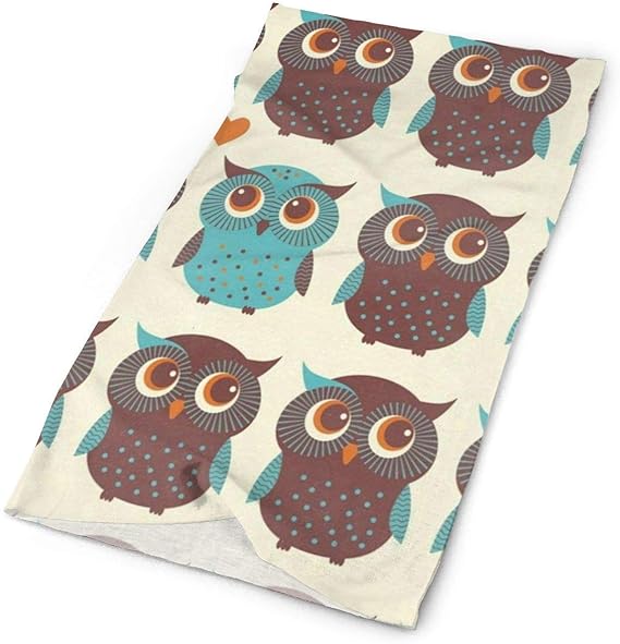 Amazon ファッションフェイスバンダナかわいいフラワーフクロウスポーツ カジュアルヘッドウェアネックゲイター ヘッドラップ 男性女性のためのバラクラバ 服 ファッション小物 通販