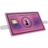 KCD Fairy Godmother Express Credit Card Skin – Magical Vinyl Card Cover Decal – 3-Pack Waterproof Sticker Wraps for Debit, Credit, Gift, or ID Cards - CCS032