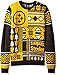 NFL Pittsburgh Steelers Patches Ugly Sweater, Black, Medium
