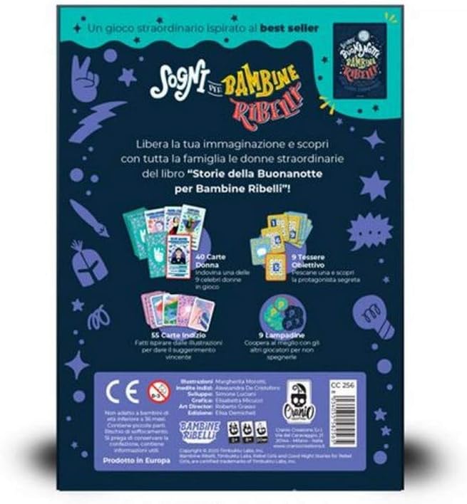 Cranio Creations - Dreams for Rebellious Children Educational Game About Women Who Made History, Italian Language Edition - Image 3