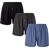 BAMBOO COOL Mens Boxers Short Classic Fit Soft Casual Underwear Loose Breathable Boxer Shorts for Men