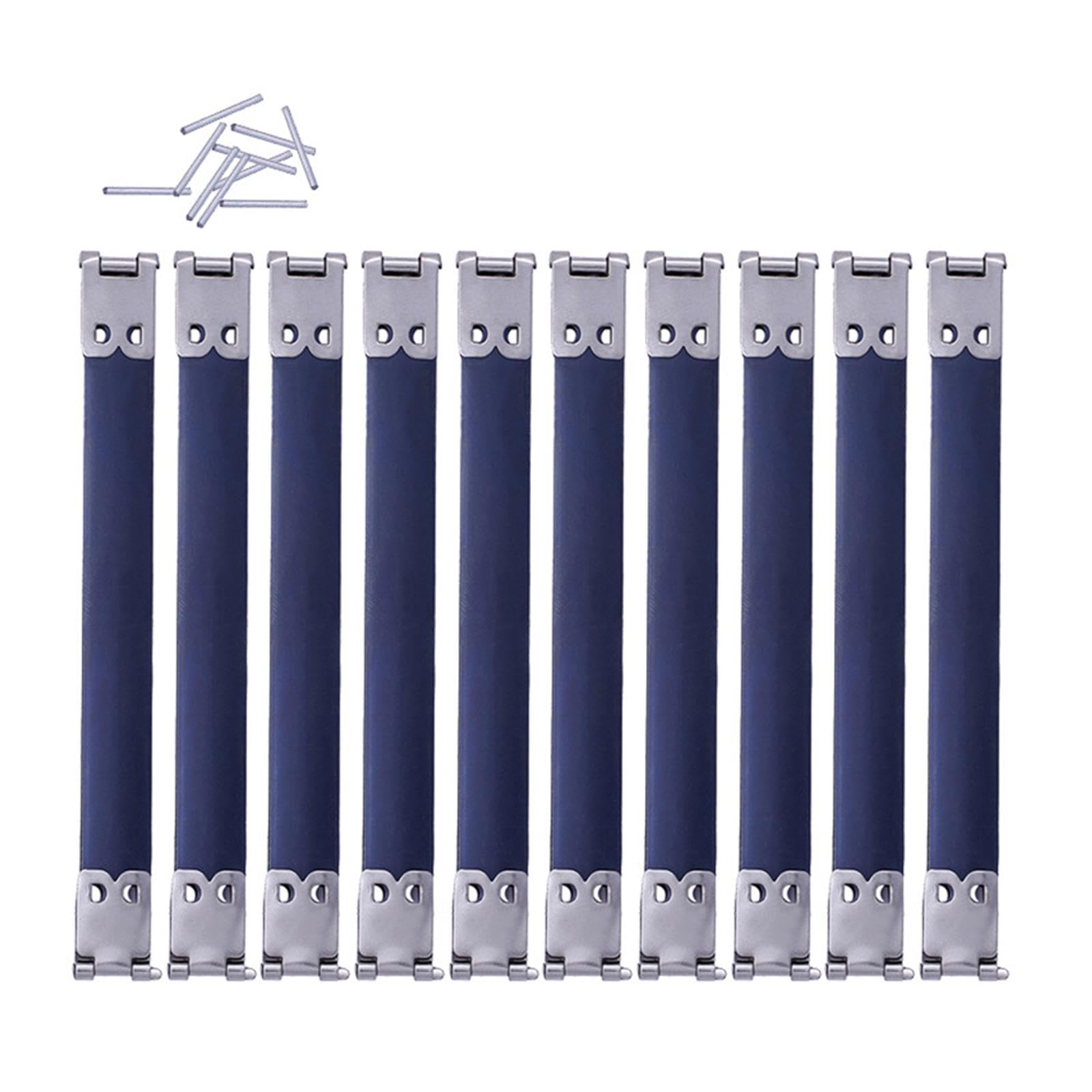 10Pcs Metal Internal Squeeze Locking Clasps Flex Closure Frame Hinges Spring Clip Purse Making Accessories for DIY Crafts(12cm)