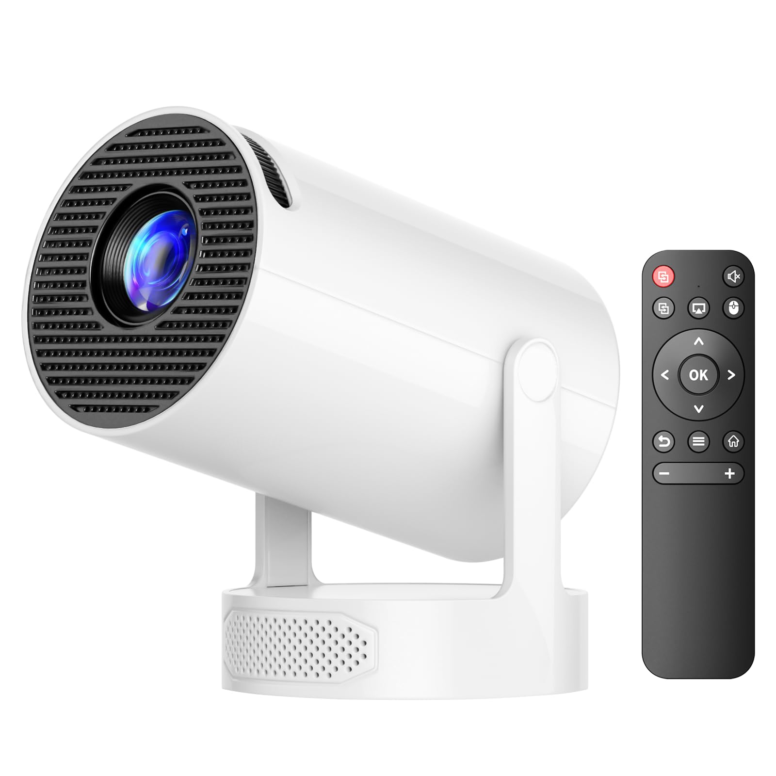 Photo 1 of Projector with WiFi and Bluetooth, Mini Projector 4K support?Portable Projector with 220° Rotatable, Auto Vertical Keystone?Smart Movie Proyector for Home Bedroom Outdoor