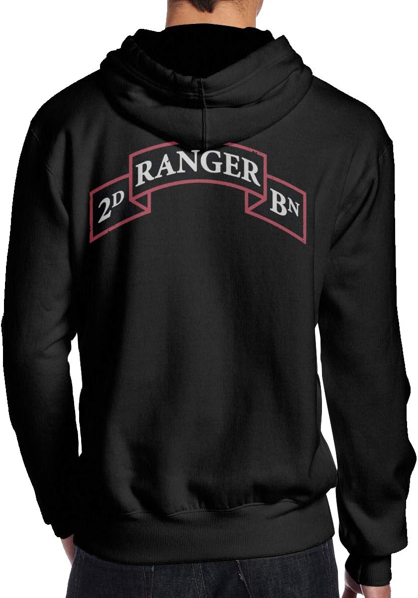 US Army 2nd Ranger Battalion Classic Sweatshirts Pullover Hoodie Sweatshirt Long Sleeve Hooded Sweatshirt